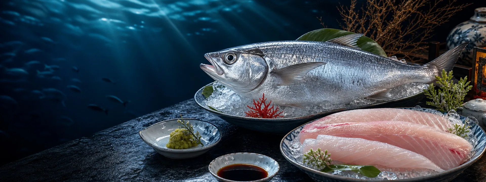 深海鱼鲜切中式刺身